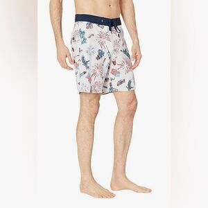 Vans patriotic USA flag  boardshorts sz 36
